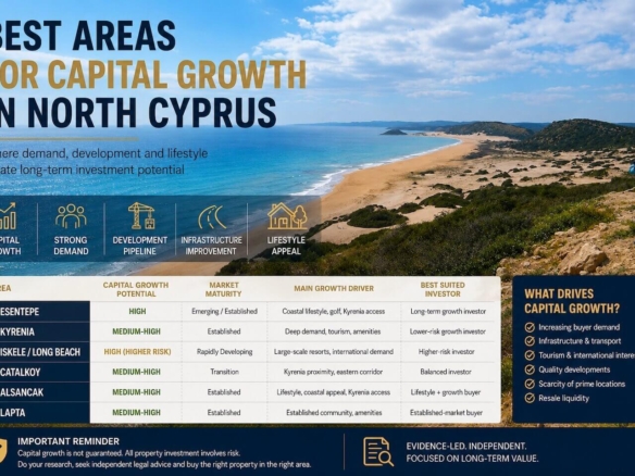 Best Areas for Capital Growth in North Cyprus