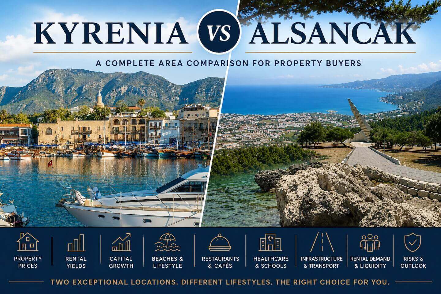 Kyrenia vs Alsancak - North Cyprus Property